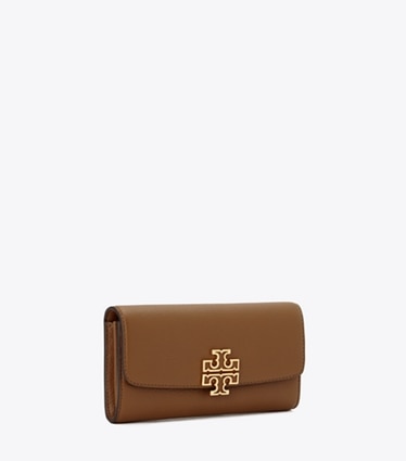 Tory Burch designer 財布 レザー エンベロープ ウォレット  in Moose angle