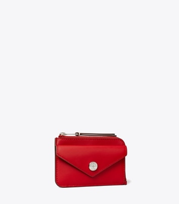 即配達【Tory Burch】 ジップカードケース ペブル エンベロープ ペブル エンベロープ ジップカードケース: レディース カード