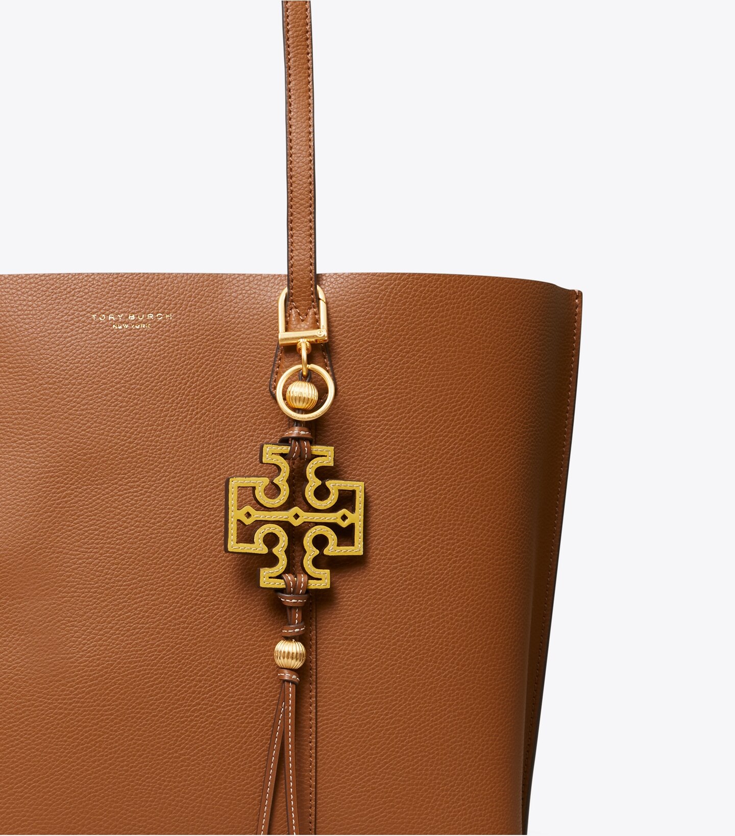 Leather Kira Tassel Key Ring