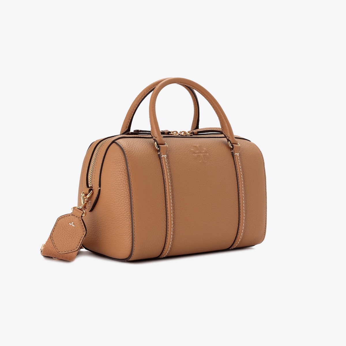 TORYBURCH ボストン　2WAY　キャメル　茶 Leather Satchel: Women's Designer Satchels | Tory Burch