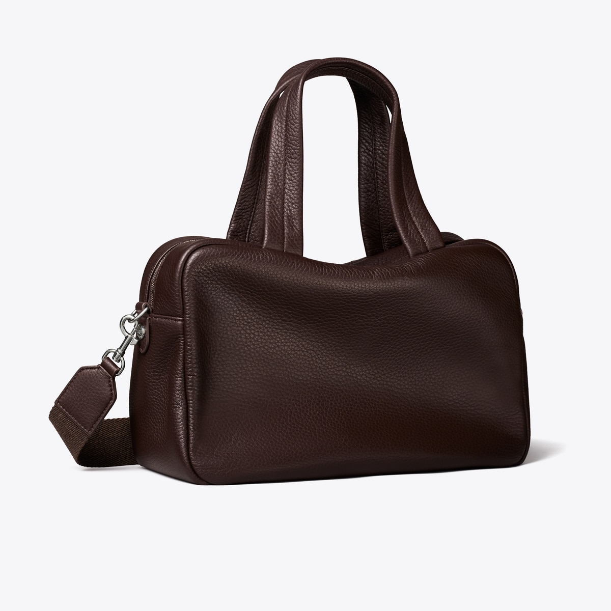 Leather Satchel in dark brown | Tory Burch