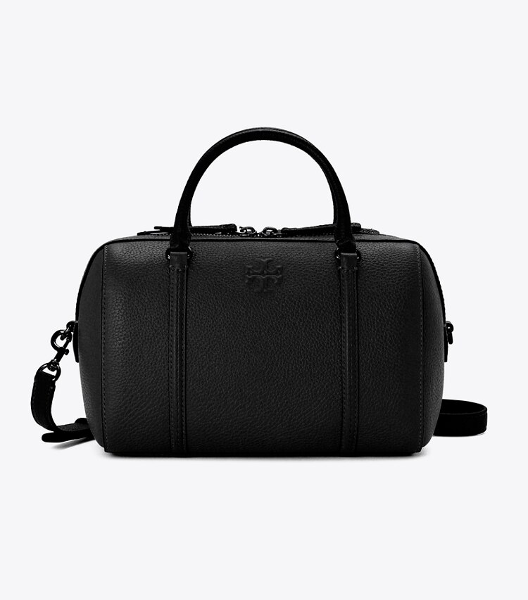 Tory Burch designer satchels Leather Satchel in Black back