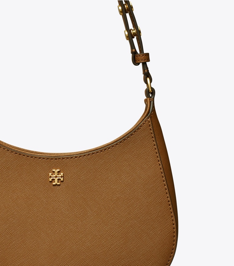 Tory Burch designer shoulder bags Leather Shoulder Bag in Moose angle