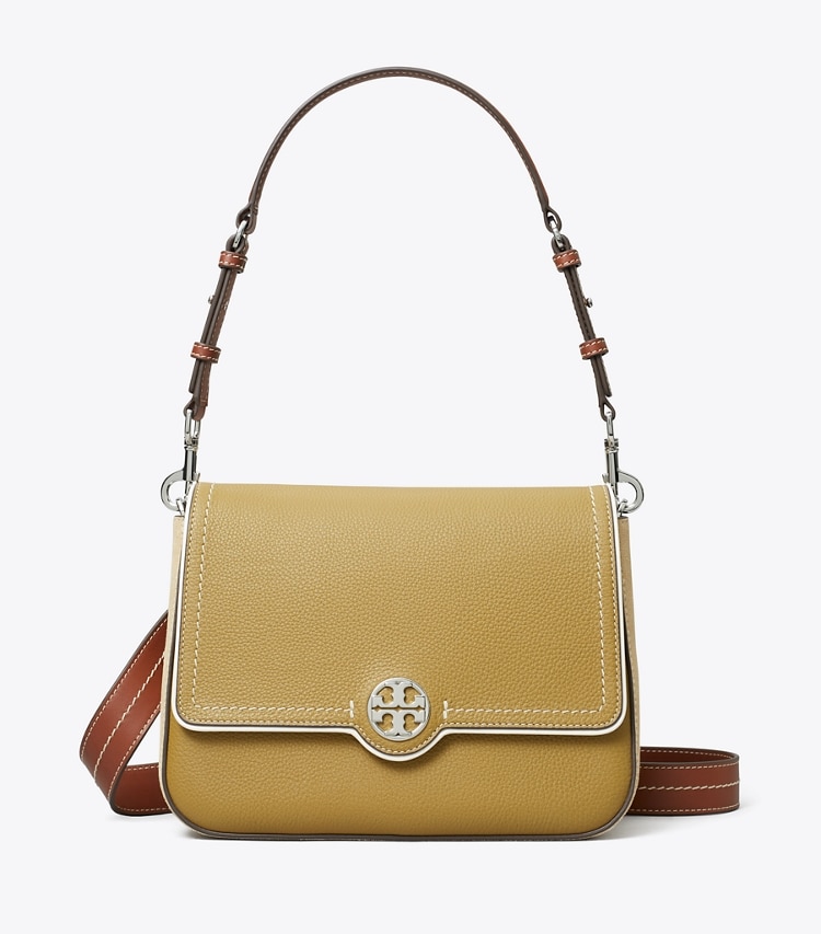Tory Burch designer shoulder bags Leather Shoulder Bag in Coconut Shell front