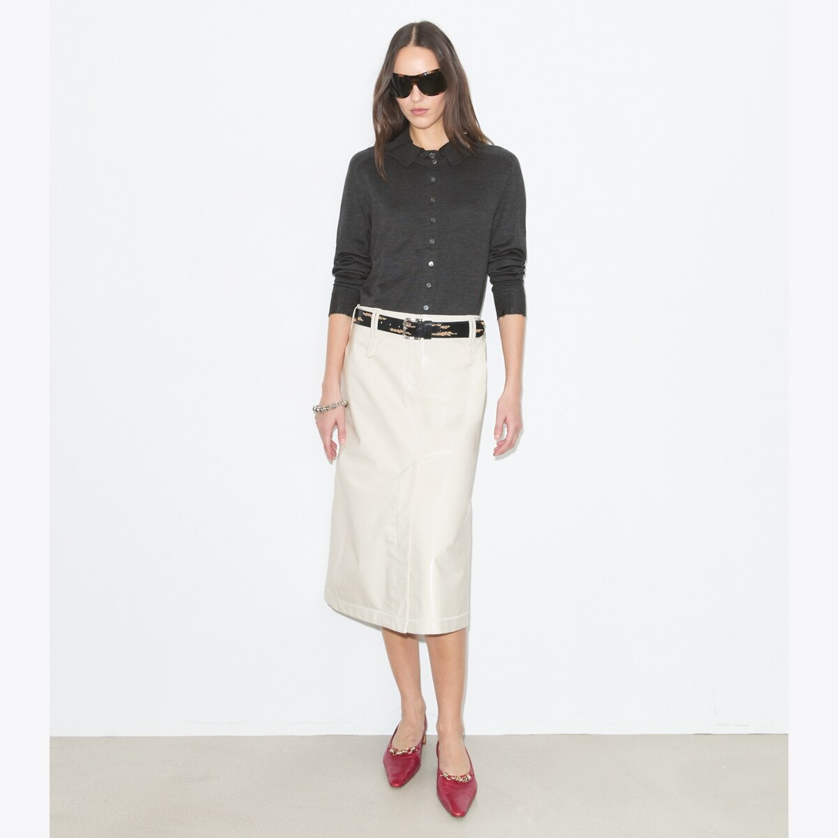 LEATHER SKIRT - thumbnail 2