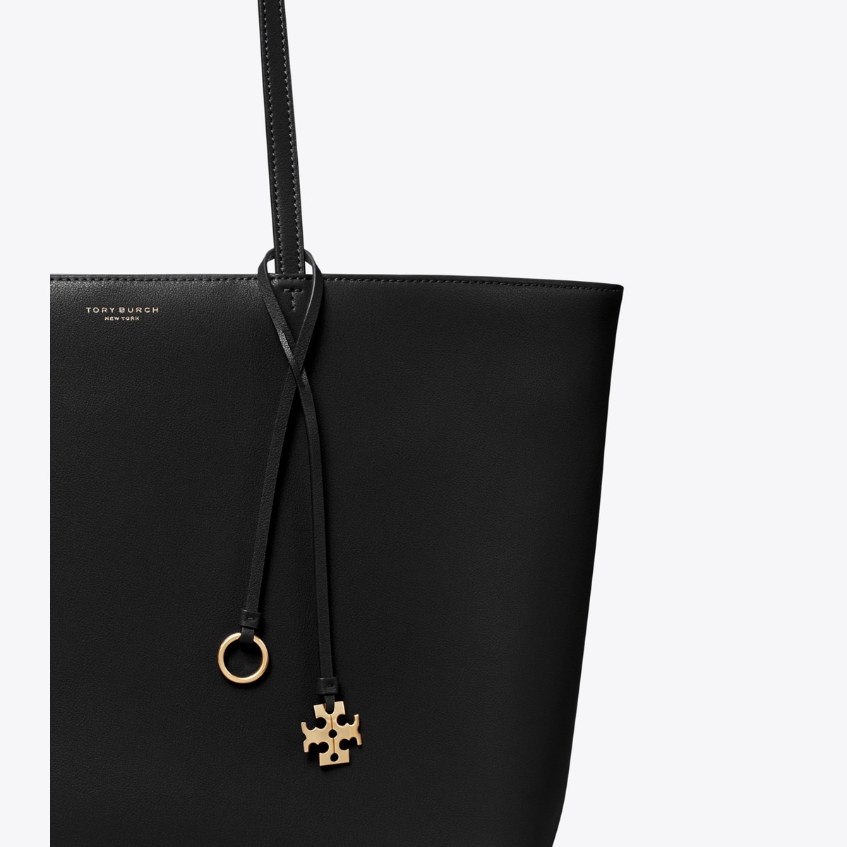 Leather Top Zip Tote: Women's Designer Tote Bags | Tory Burch