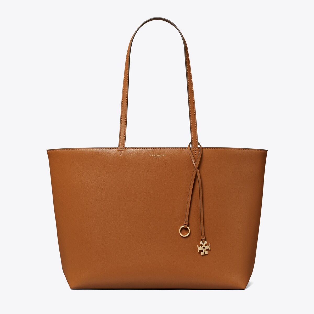 Leather Top Zip Tote: Women's Designer Tote Bags | Tory Burch