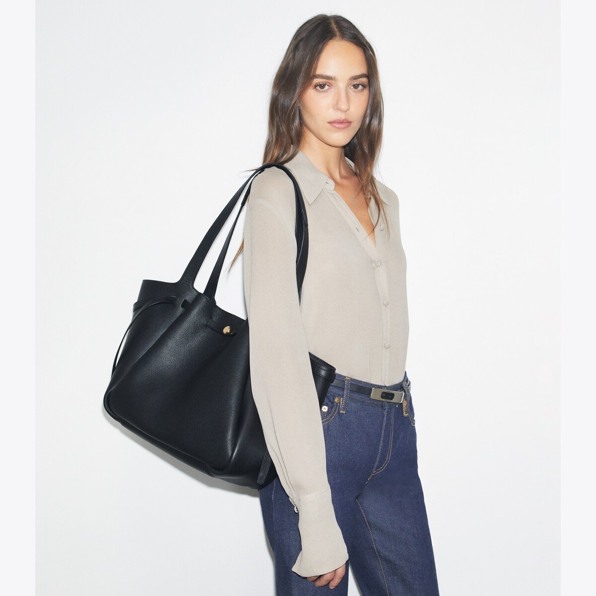 Leather Tote: Women's Designer Tote Bags | Tory Burch