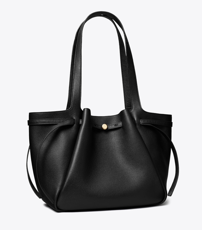 Tory Burch designer トートバッグ ロミー トートバッグ in Black angle