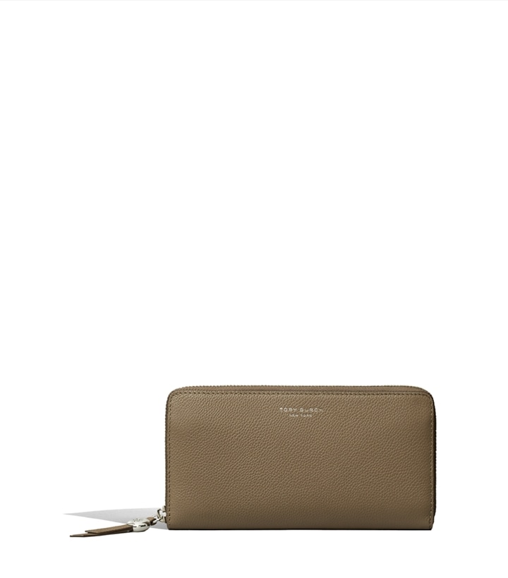 Leather Zip Continental Wallet