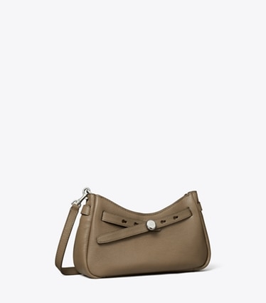 Tory Burch designer クロスボディバッグ ジップトップ クロスボディバッグ in Wild Mushroom angle