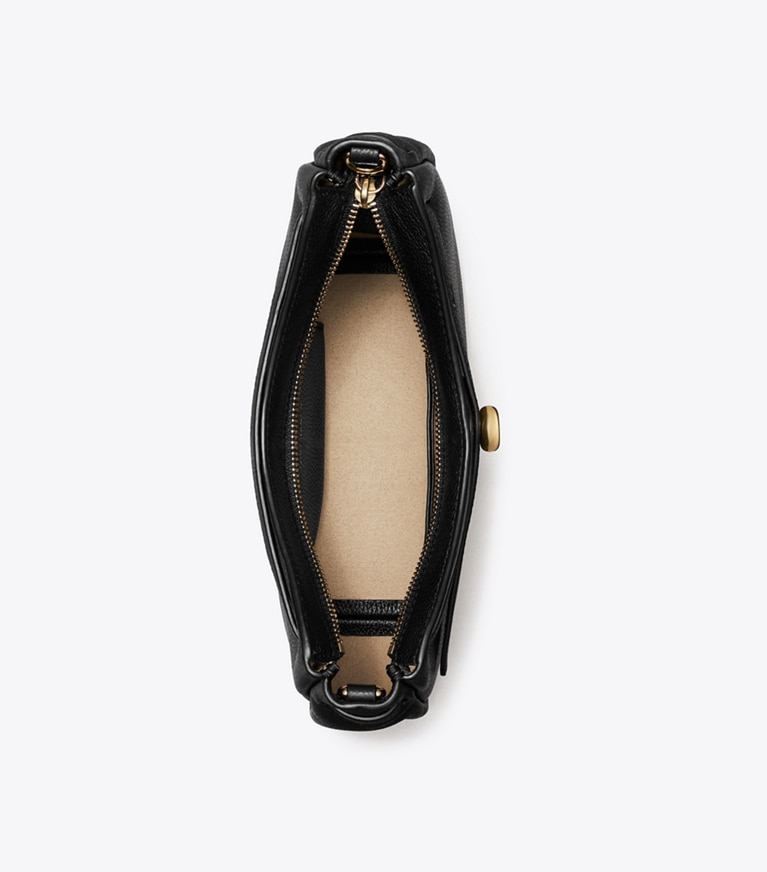 Romy Zip Top Crossbody in black | Tory Burch EU
