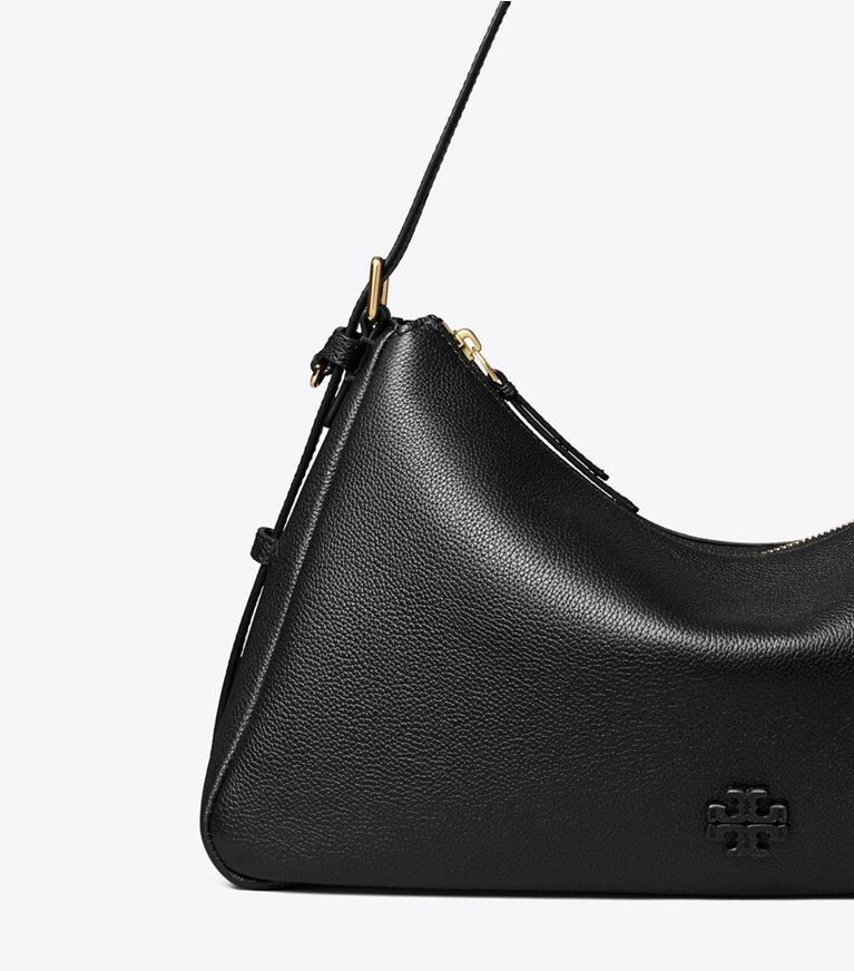 Leather Zip Top Shoulder Bag: Women's Designer Shoulder Bags