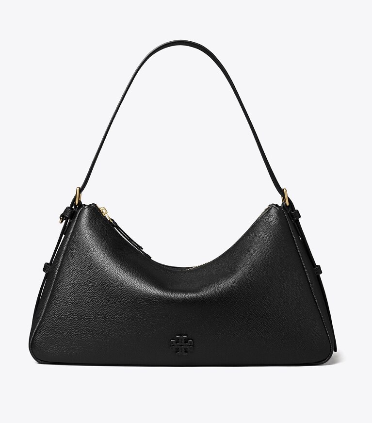 Leather Zip Top Shoulder Bag: Women's Designer Shoulder Bags
