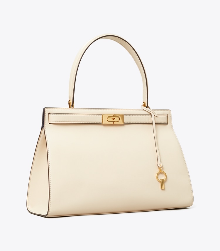 Tory Burch designer satchels Lee Radziwill Bag in New Cream angle