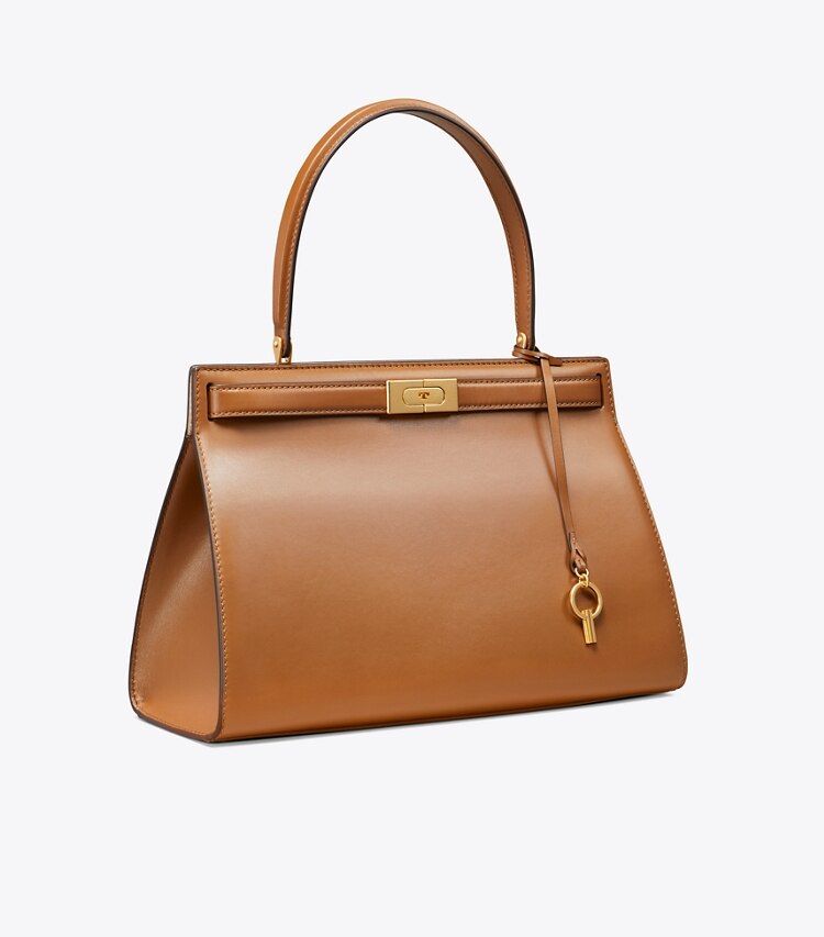 Tory Burch designer satchels Lee Radziwill Bag in Moose angle