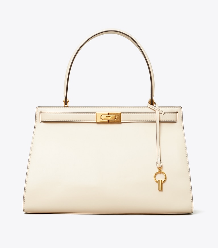 Tory Burch designer satchels Lee Radziwill Bag in New Cream angle