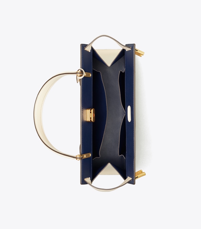 Tory Burch designer satchels Lee Radziwill Bag in New Cream angle