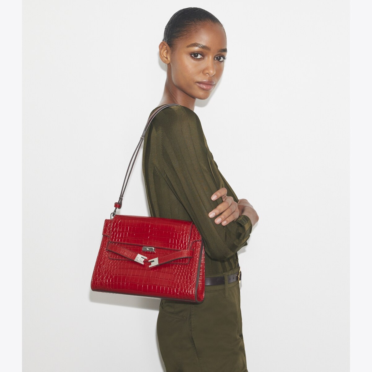 TORY BURCH｜Lee Radziwill スエード トートバッグ フローラル TORY BURCH Lee Radziwill スエード トートバッグ フローラル