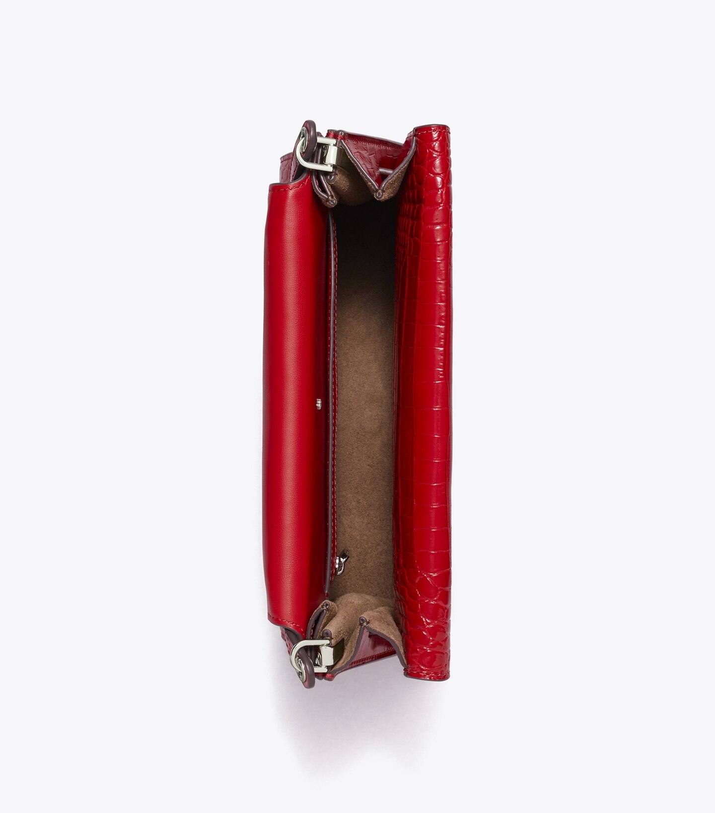 Lee Radziwill Croc-Embossed Shoulder Bag