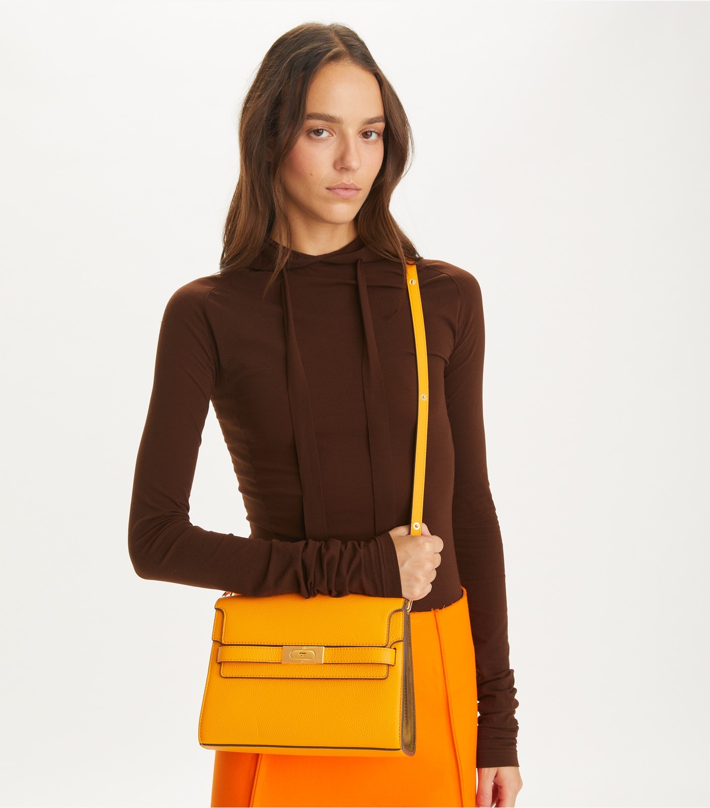 Lee Radziwill Pebbled Shoulder Bag