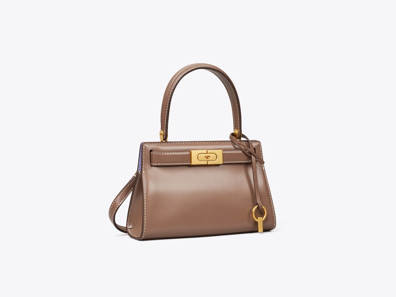 Tory Burch Lee Radziwill Petite Bag in Brown Moose Leather ref