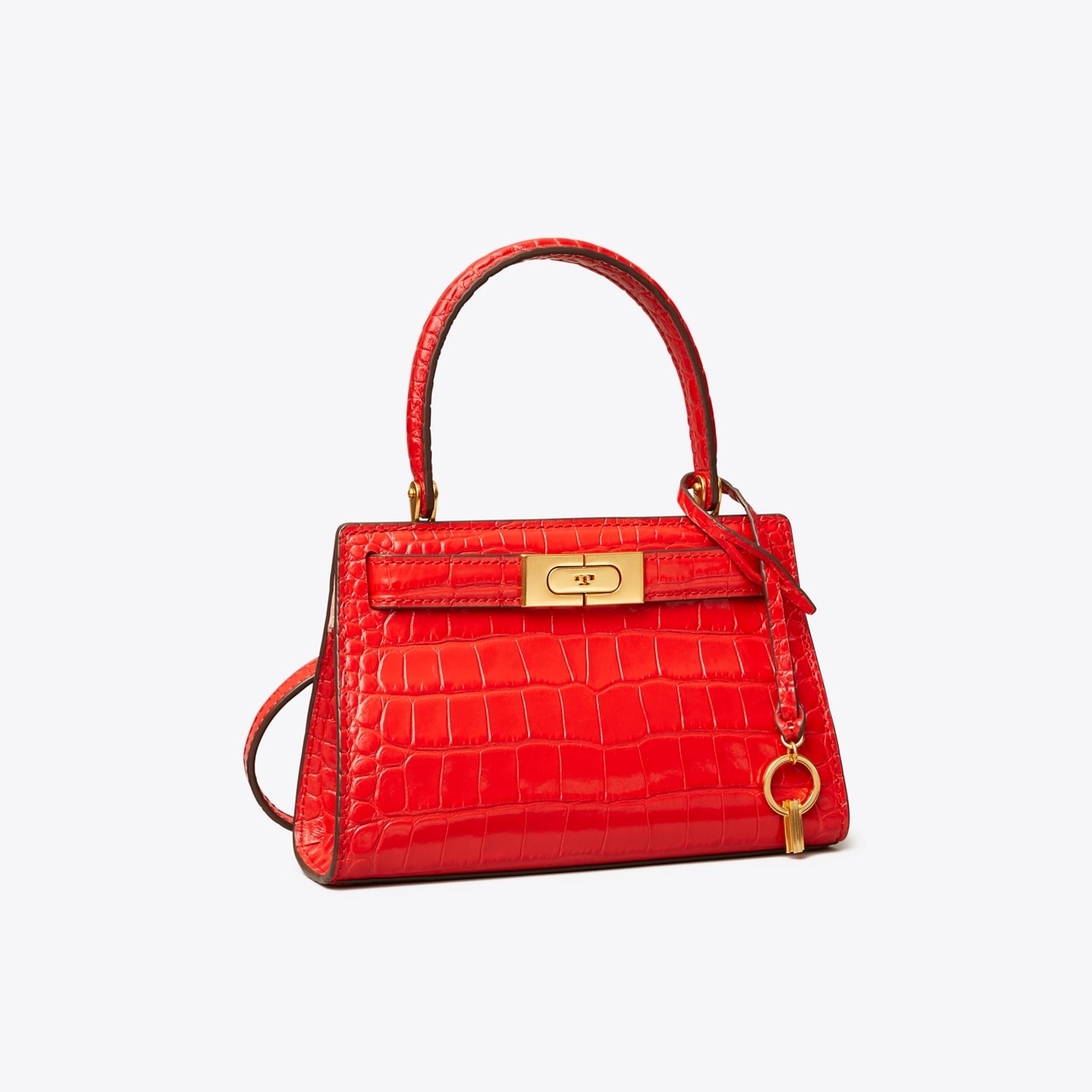 Tory Burch Lee Radziwill Petite Bag Brilliant Red Leather