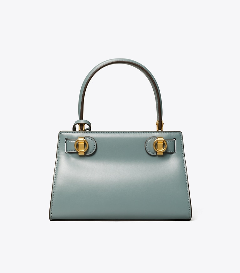 Tory Burch designer crossbody bags Lee Radziwill Petite Bag in Polar Sky angle