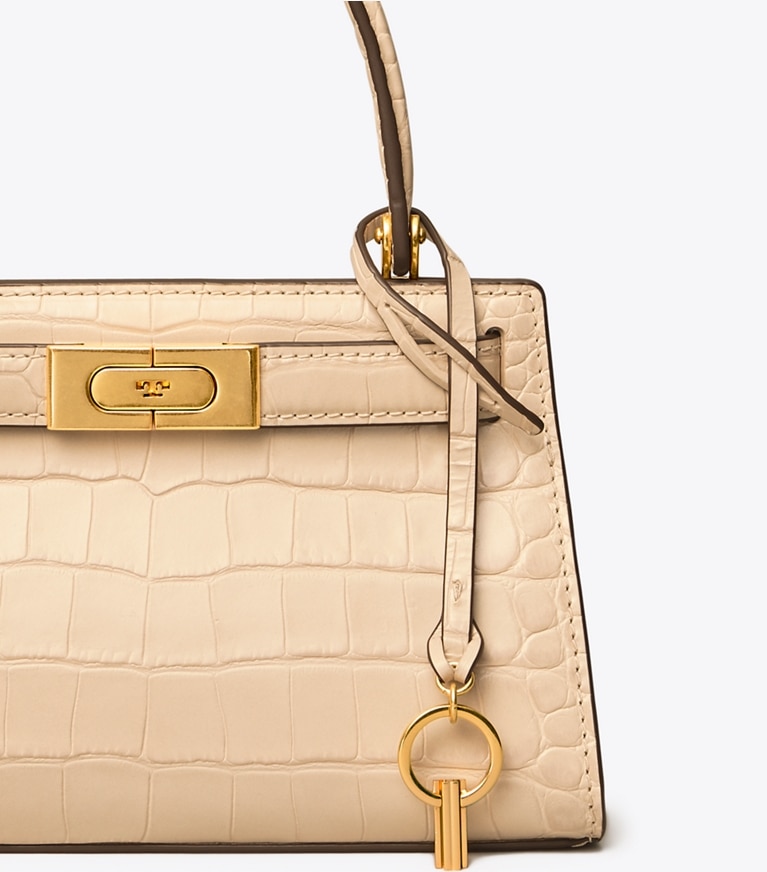 Tory Burch designer crossbody bags Lee Radziwill Petite Bag in Clay angle