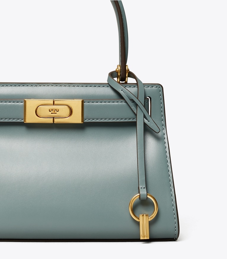 Tory Burch designer crossbody bags Lee Radziwill Petite Bag in Polar Sky angle