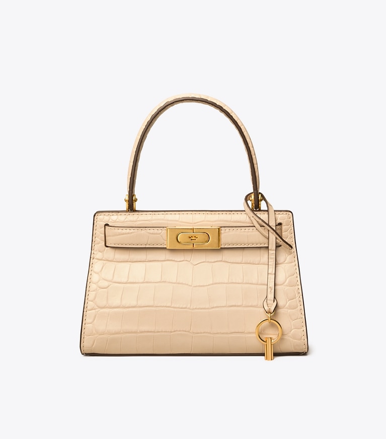 Tory Burch designer crossbody bags Lee Radziwill Petite Bag in Clay angle