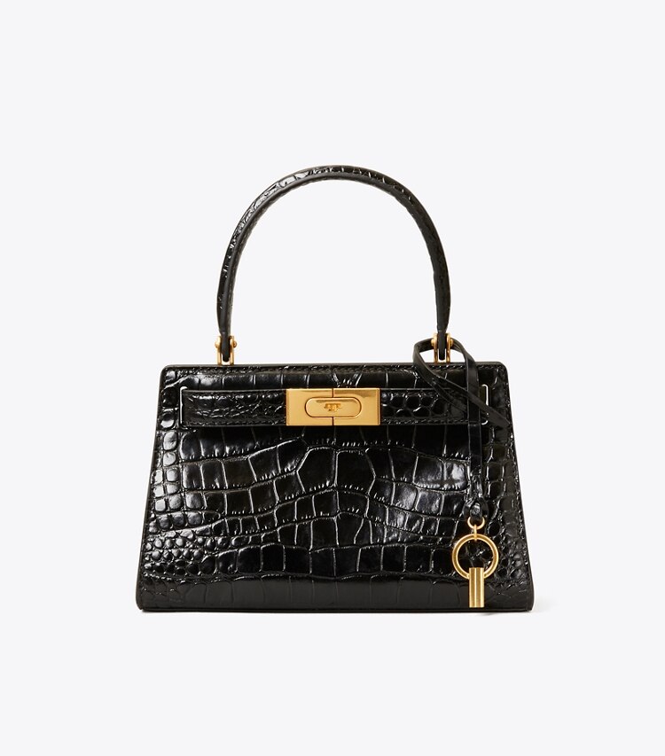 Tory Burch designer crossbody bags Lee Radziwill Petite Bag in Black front