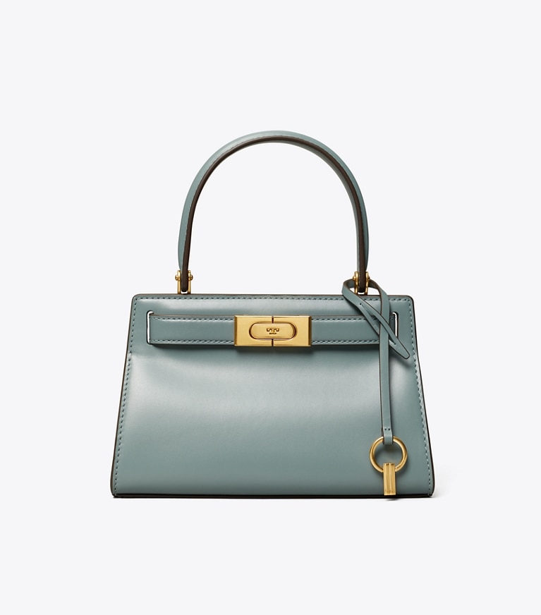 Tory Burch designer crossbody bags Lee Radziwill Petite Bag in Polar Sky angle