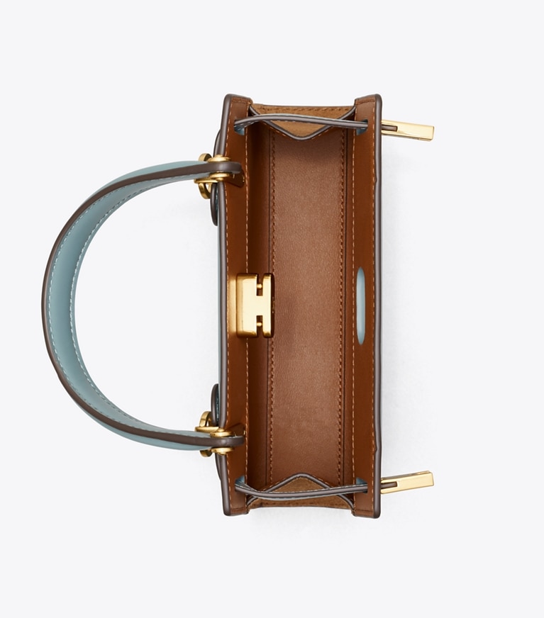 Tory Burch designer crossbody bags Lee Radziwill Petite Bag in Polar Sky angle