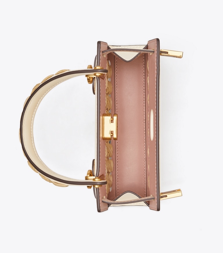 Tory Burch designer crossbody bags Lee Radziwill Petite Bag in New Cream angle