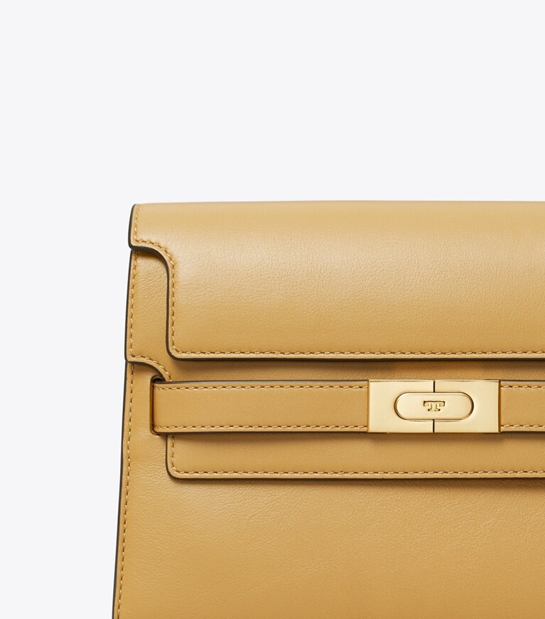 Tory Burch designer schultertaschen Lee Radziwill Schultertasche in Macadamia angle