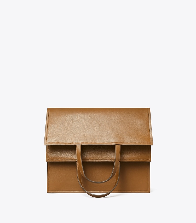 Tory Burch designer schultertaschen Lee Radziwill Shopper in Soft Acorn additional