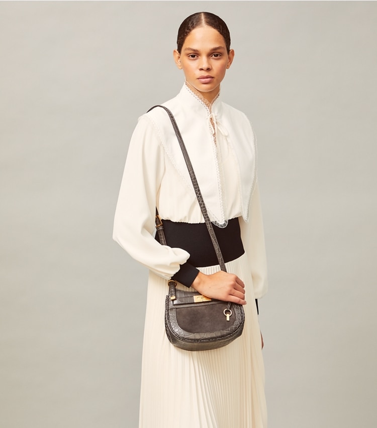 Lee Radziwill Small Saddlebag: Women's Designer Crossbody Bags | Tory Burch