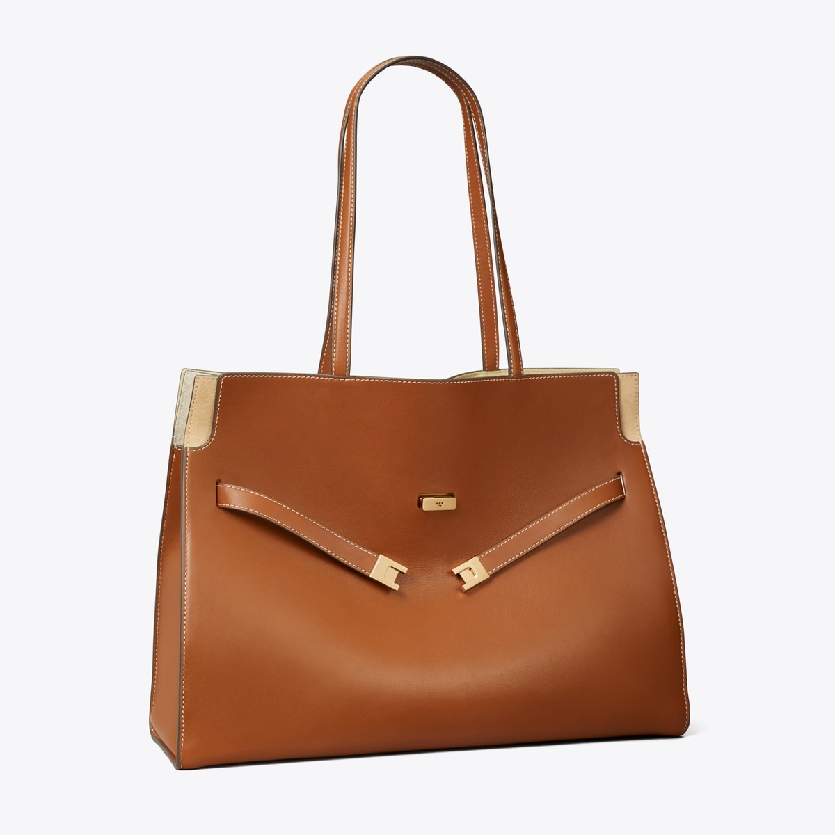 Lee Radziwill Tote in brown | Tory Burch
