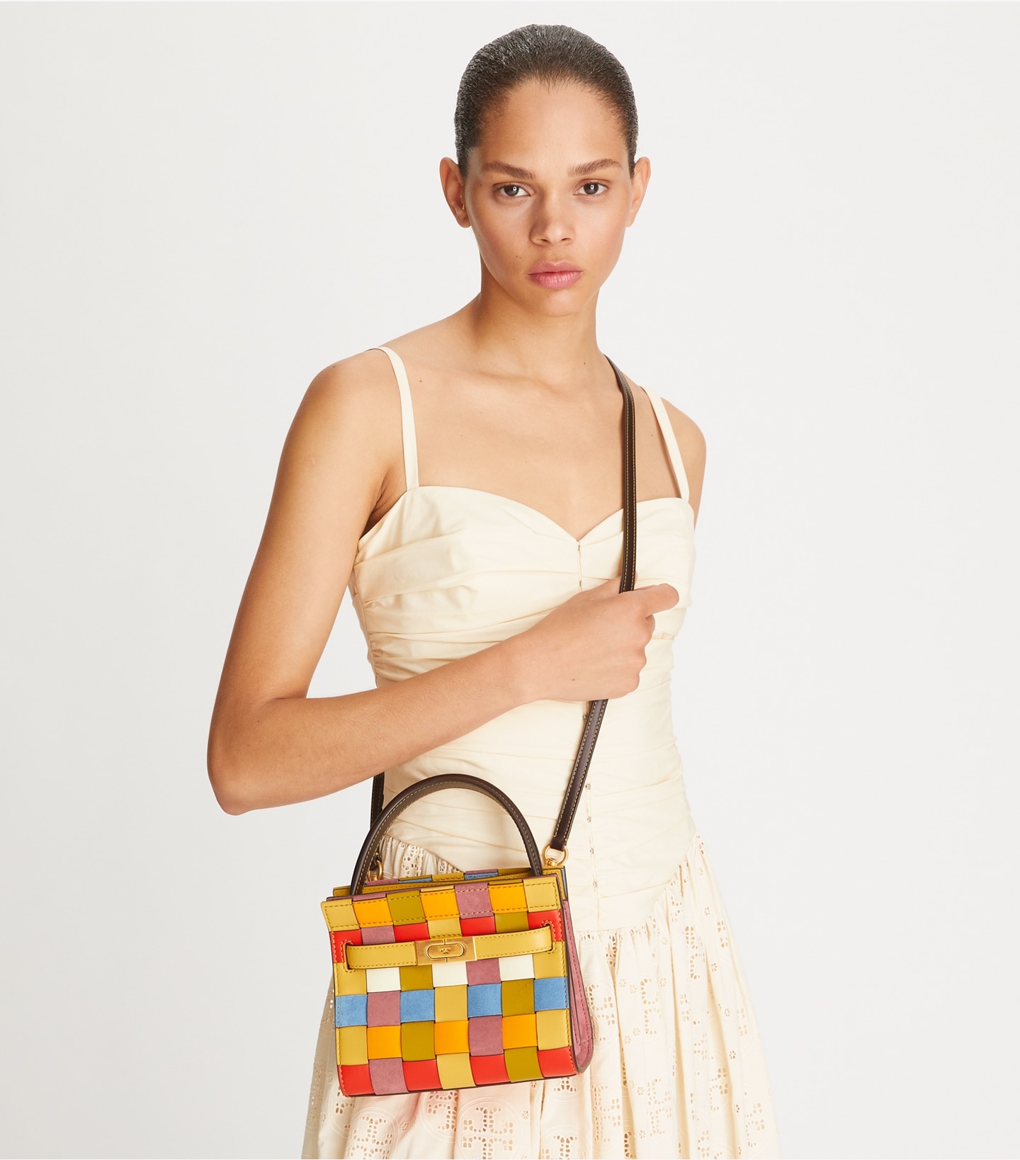 Lee Radziwill Woven Petite Double Bag