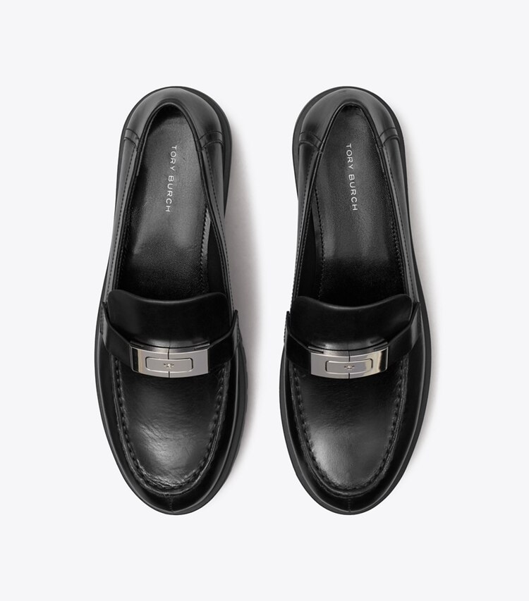 Tory Burch designer loafers Leelee Loafer mit Profilsohle in PERFECT BLACK von oben