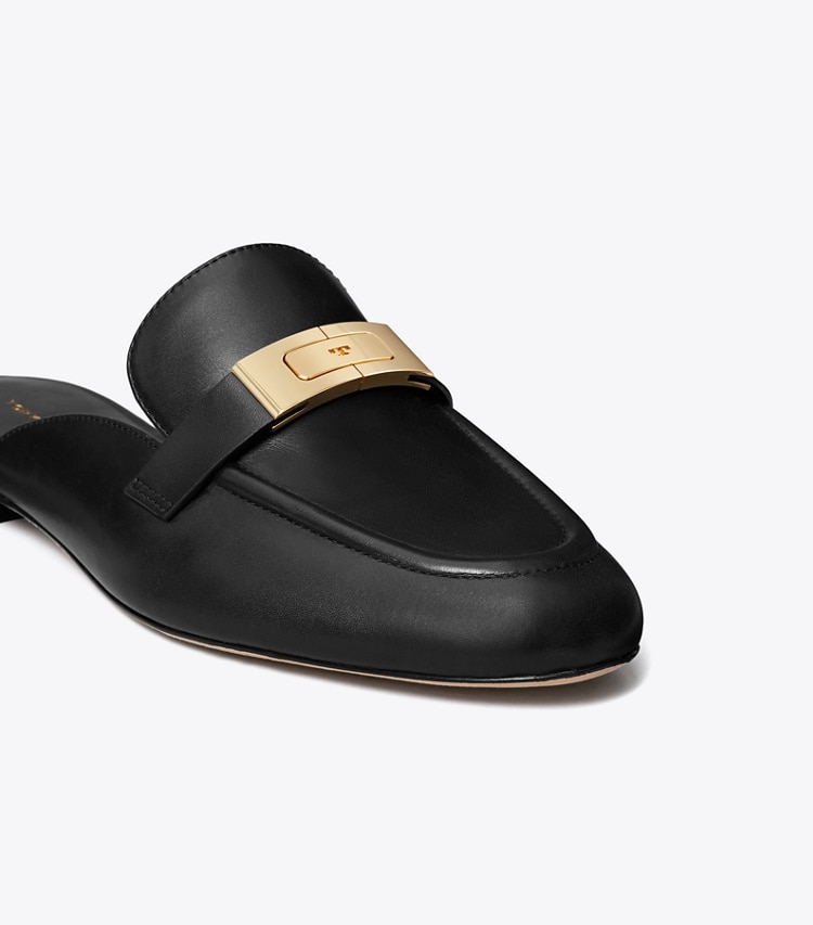 Tory Burch designer loafers Leelee Loafer-Pantolette in PERFECT BLACK detail