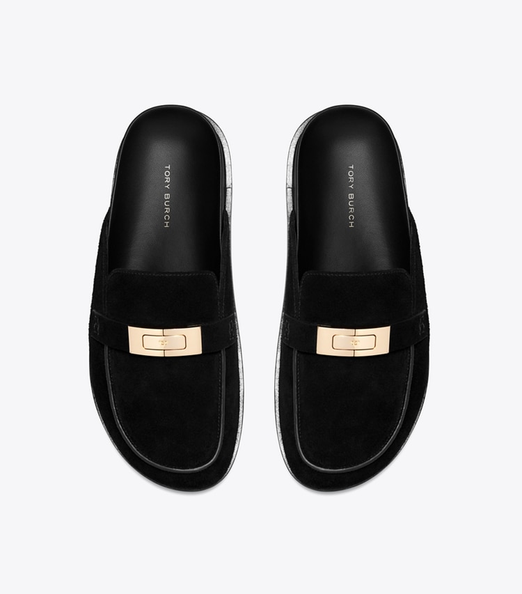 Tory Burch designer mocassini LeeLee Mule in PERFECT BLACK superiore