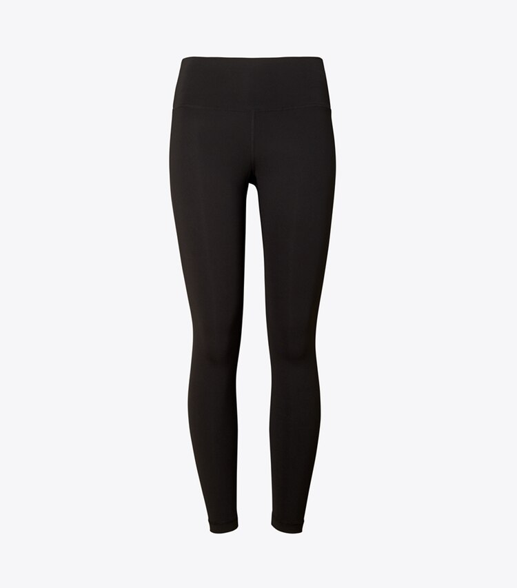 Tory Sport diseñador prendas inferiores Legging de compresión Sculpt con bolsillo lateral en Sport Black frente