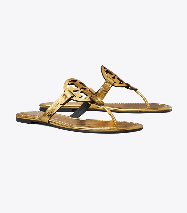 Tory Burch designer sandales les sandales Miller in GOLD LEAF angle