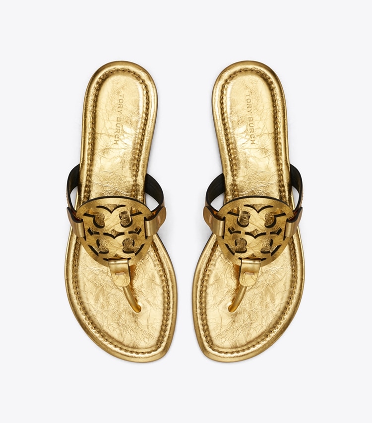 Tory Burch designer sandales les sandales Miller in GOLD LEAF dessus