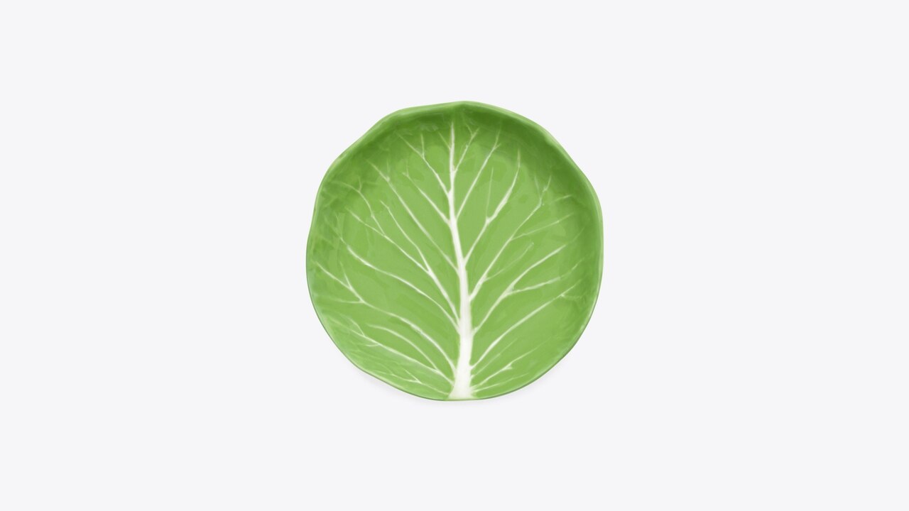 Tory Burch Dodie Thayer Lettuce Ware Canapé Plate, Set of 4