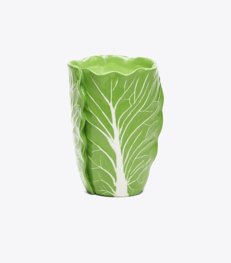 Tory Burch designer candles Lettuce Ware Candle in Green front