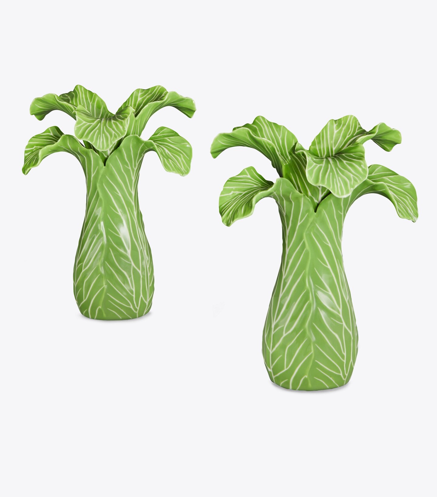 Lettuce Ware Candlestick, Set of 2