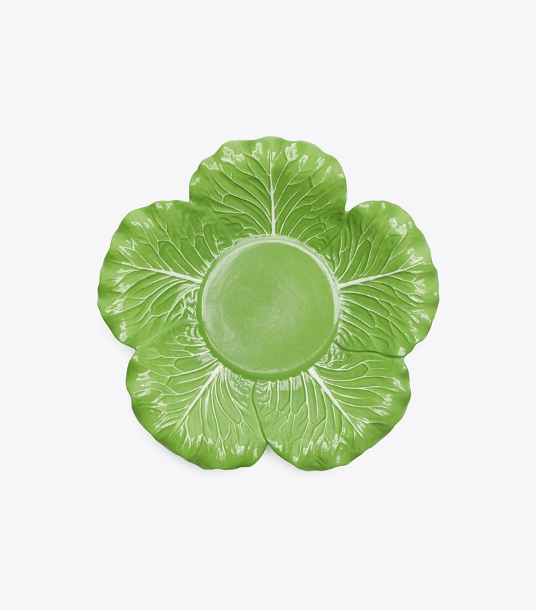 Tory Burch designer tabletop & drinkware Lettuce Ware Covered Tureen in Green front